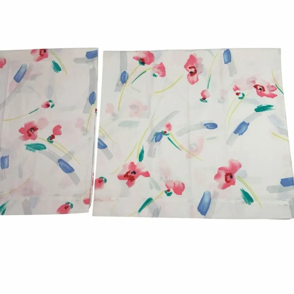 Springmaid King Pillowcase Set White Floral